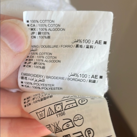 Old Navy White Eyelet Shirt Dress Small - Picture 5 of 5